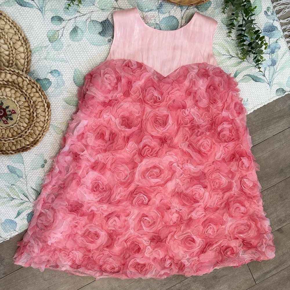New Boutique Sample Handmade Tulle Rosette Women’s Baby Doll Dress Size Small - Picture 13 of 16